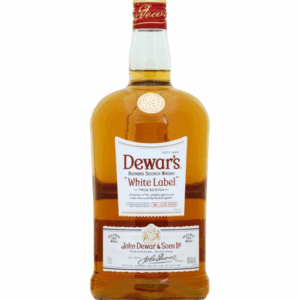 Dewars 80 Proof White Label Blended Scotch Whisky Bottle 175 L