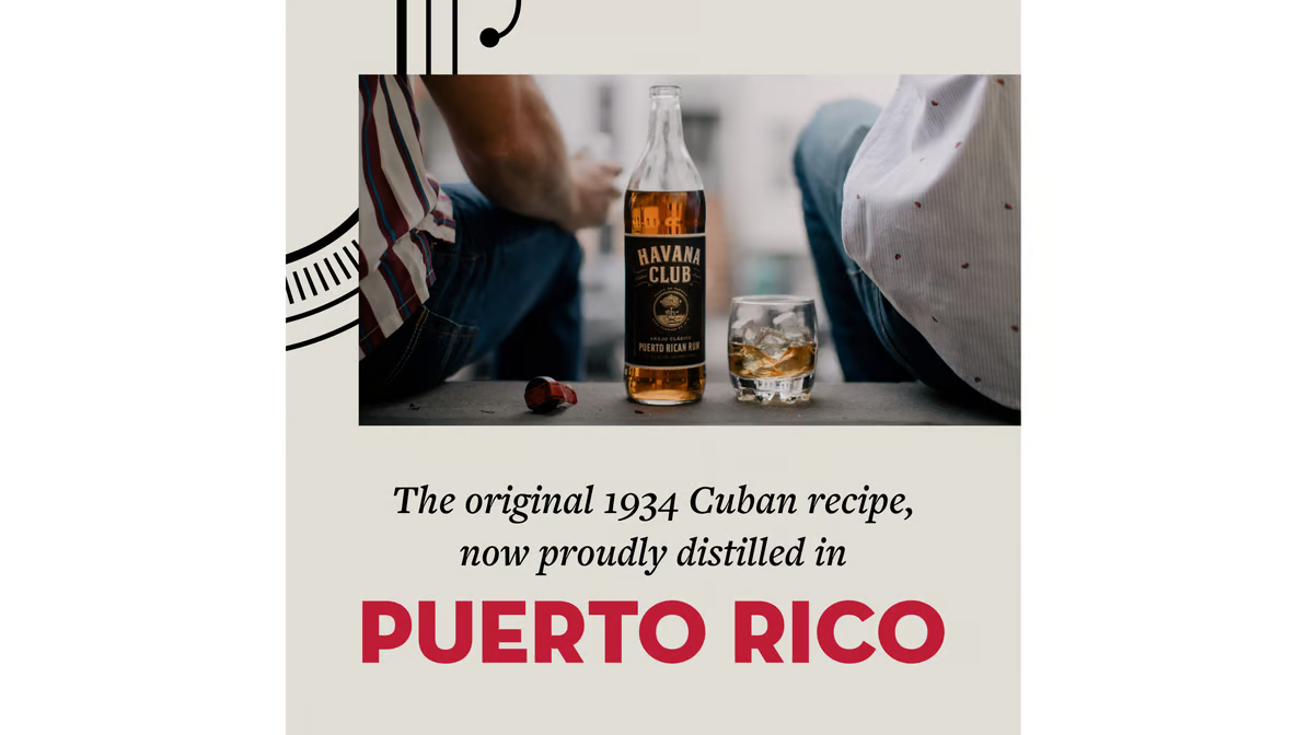 Havana Club 80 Proof Anejo Clasico Puerto Rican Rum Bottle  750 ml