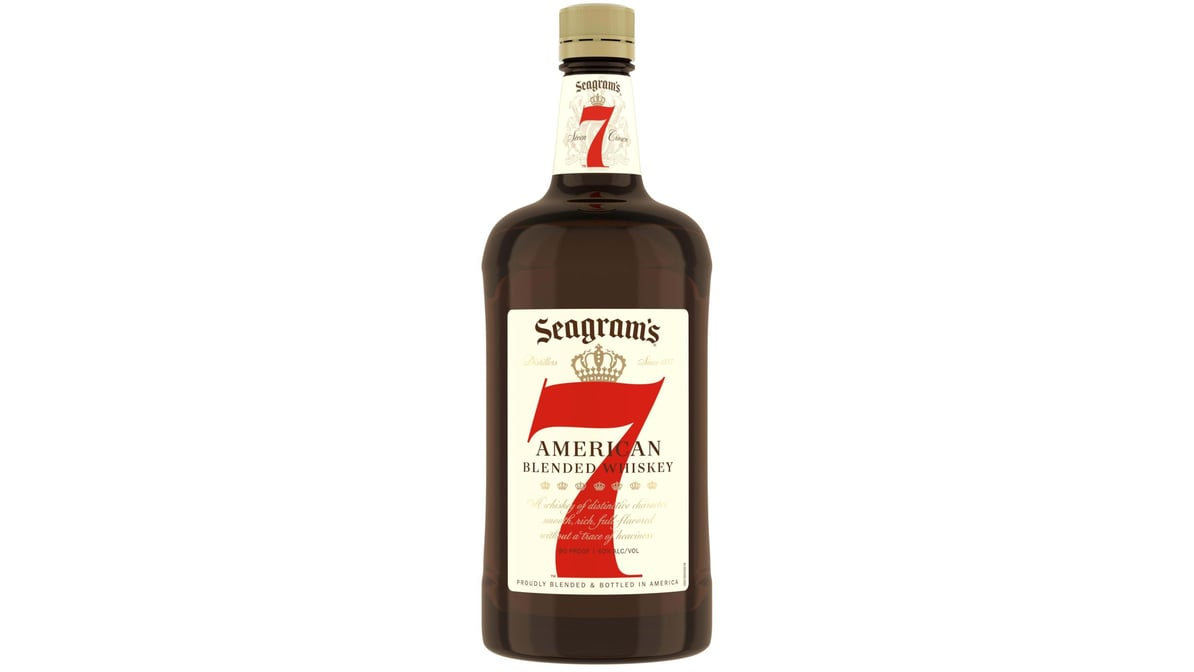 Seagrams 7 Crown 80 Proof American Blended Whiskey Bottle 1 75 L