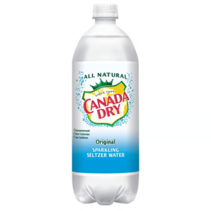 canada dry original sparkling seltzer water bottle  1 l