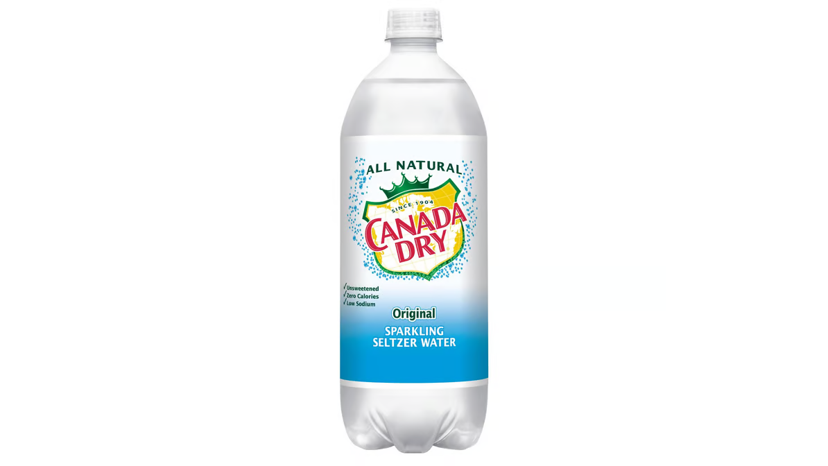 canada dry original sparkling seltzer water bottle  1 l