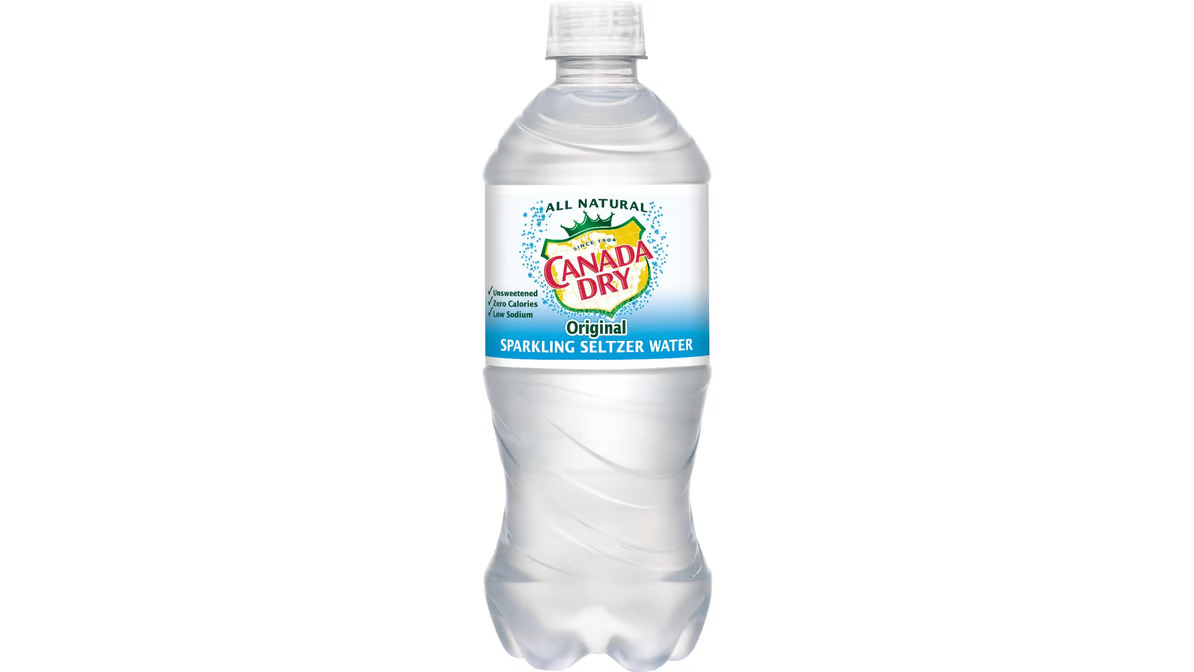 canada dry original sparkling seltzer water bottle  20 fl oz