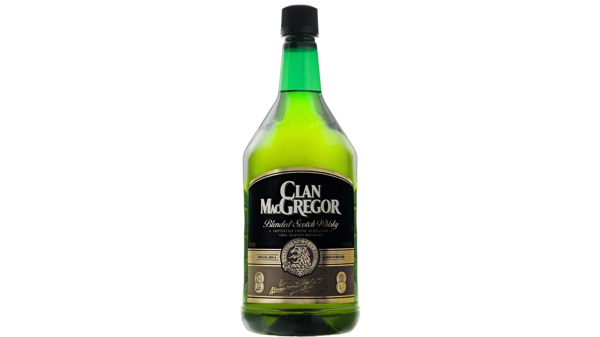 clan macgregor 80 proof blended scotch whisky bottle  1.75 l 2