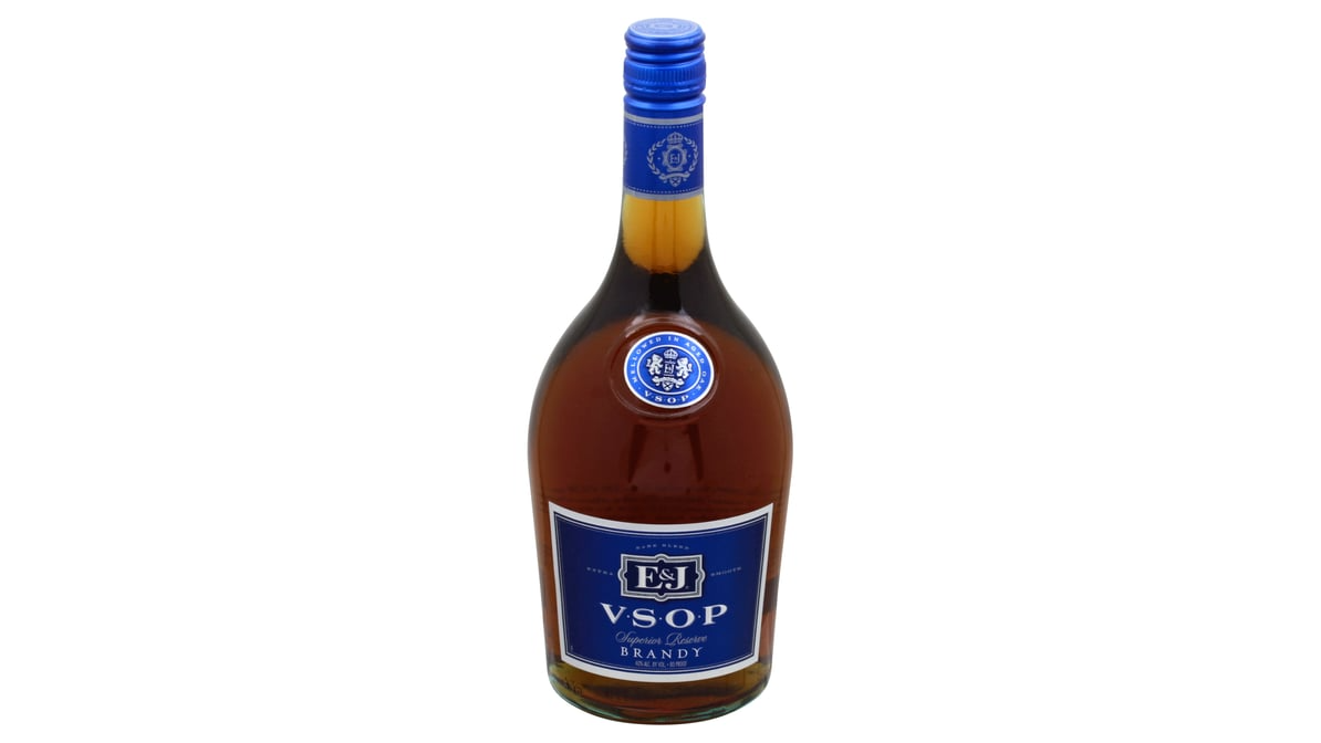 ej 80 proof vsop brandy bottle  750 ml