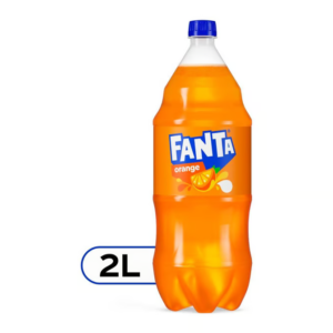 fanta orange soda bottle  2 l