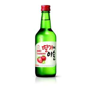 hitejinro strawberry soju bottle  375 ml