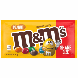 mms chocolate  peanut king size candies bag  3.27 oz