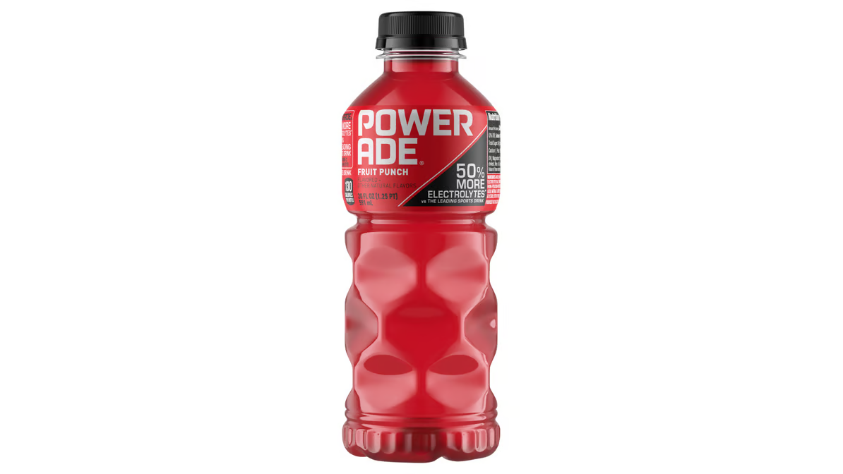 powerade fruit punch sports drink bottle  20 fl oz