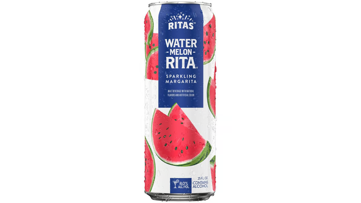 ritas water melon rita sparkling margarita can  25 fl oz