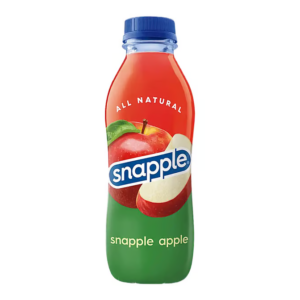 snapple apple juice drink bottle  16 fl oz