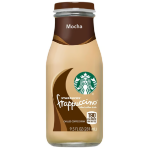 starbucks frappuccino mocha chilled coffee drink bottle  9.5 fl oz